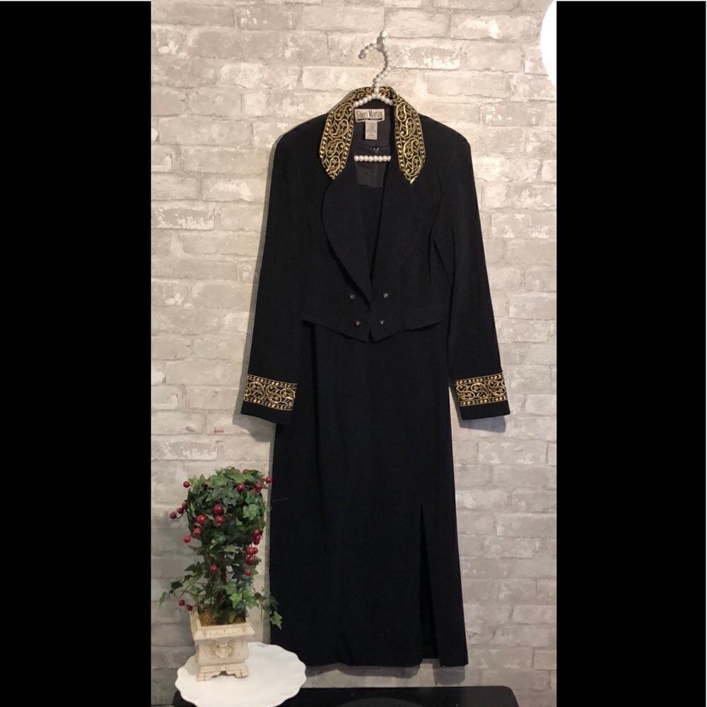 Vintage Sheri Martin Formal Two Piece Dress Set